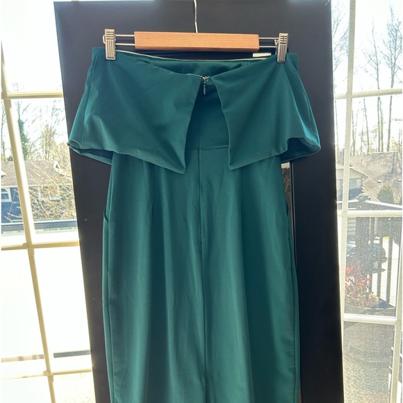 Green strapless midi Dress - Picture 2 of 4